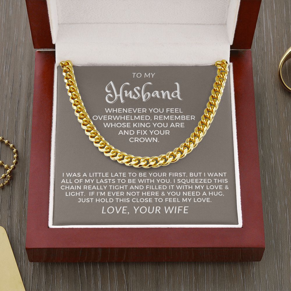 Gift For Husband | My Love Cuban Link Necklace 0782T4C