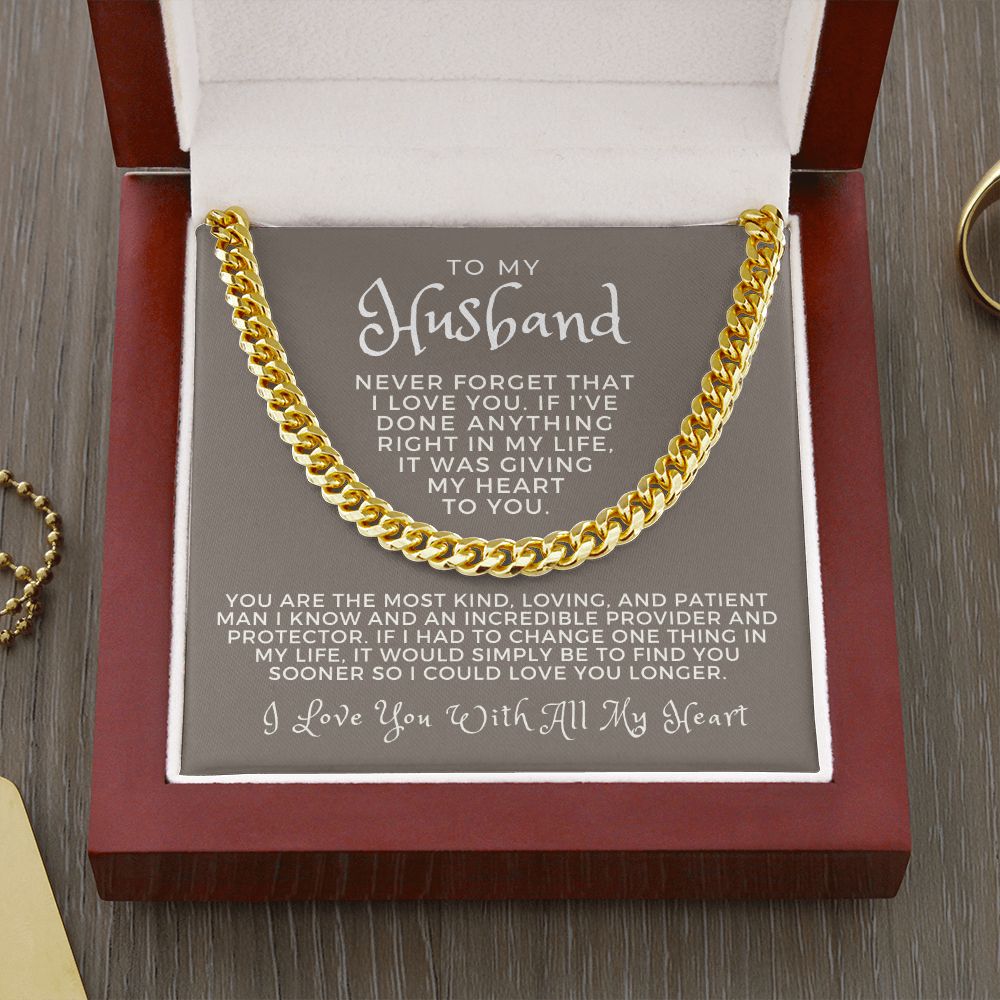 Gift For Husband | One Thing Cuban Link Chain 0693T7