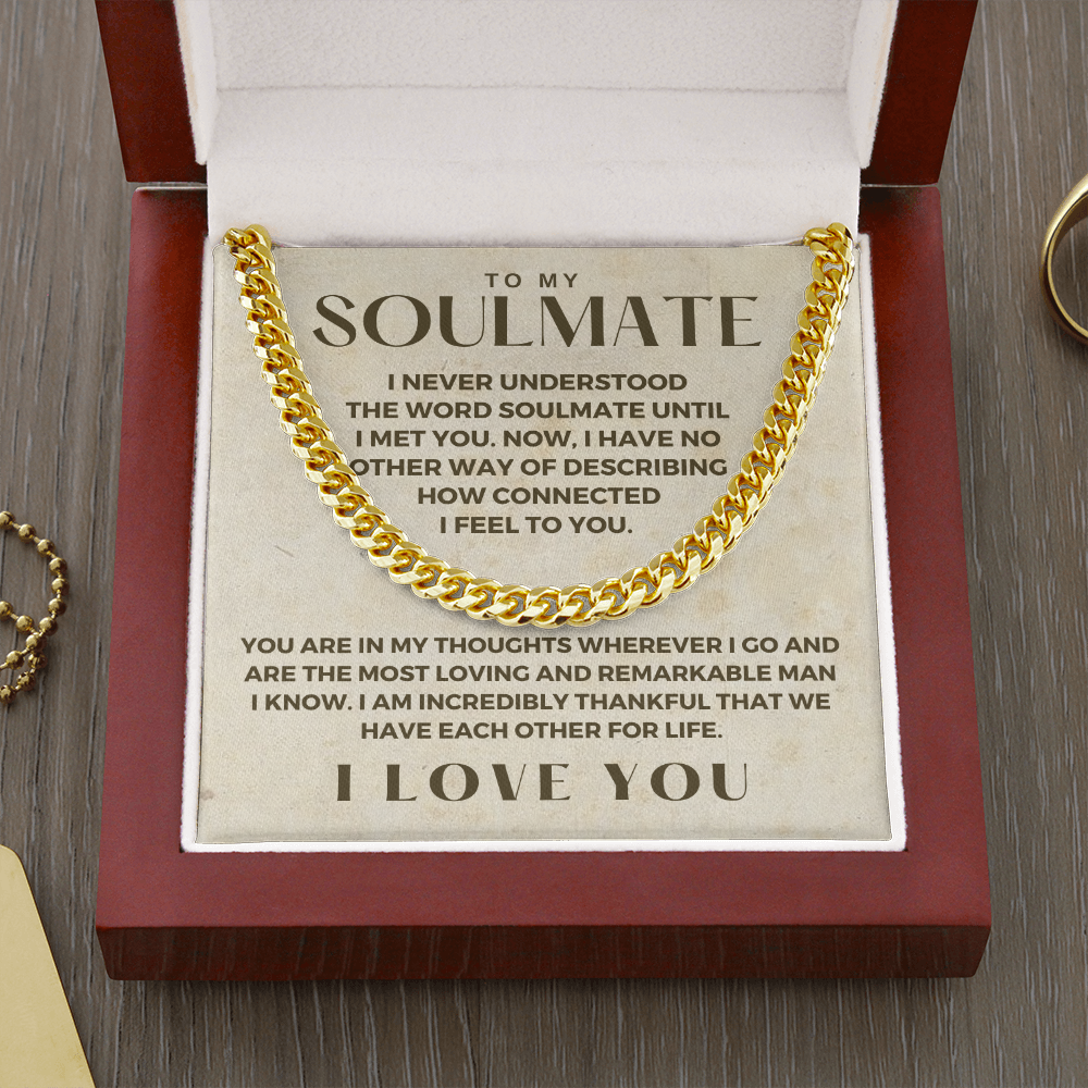 Soulmate Gift | Companion Cuban Link Chain 0574T6