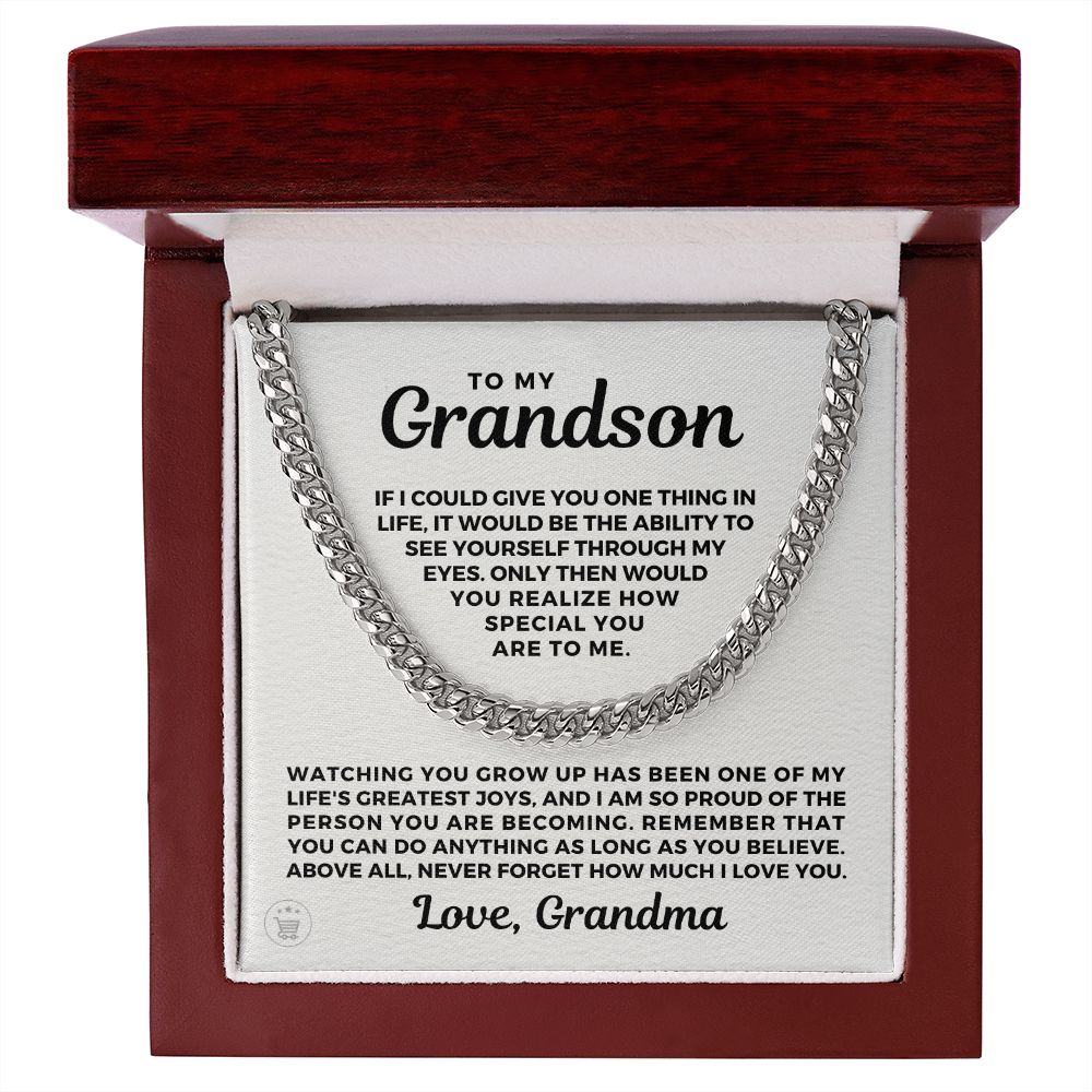 Grandson Gift from Grandma | Special Cuban Link Chain 0601T1