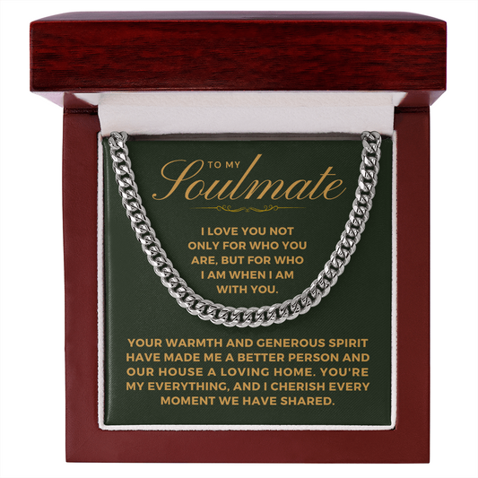 Soulmate Gift | My Everything Cuban Link Chain 0567T9