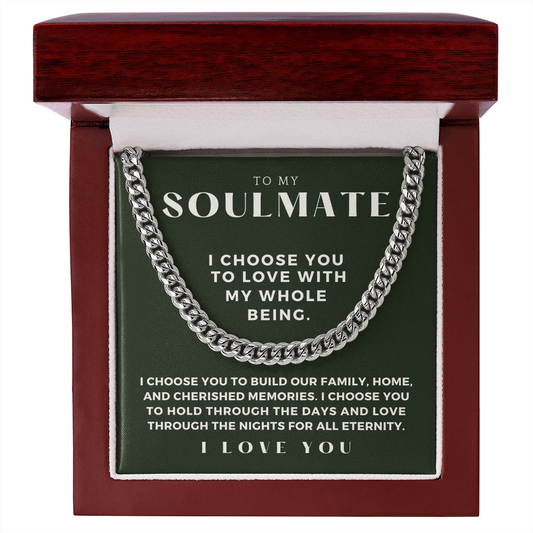 Soulmate Gift | I Choose Cuban Link Chain 0572T5