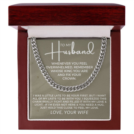 Gift For Husband | My Love Cuban Link Necklace 0782T8C
