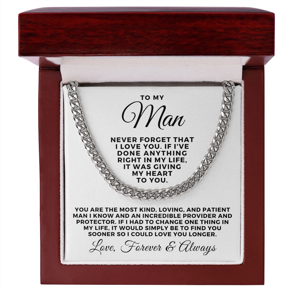 Gift For Husband | One Thing Cuban Link Chain 0712T2