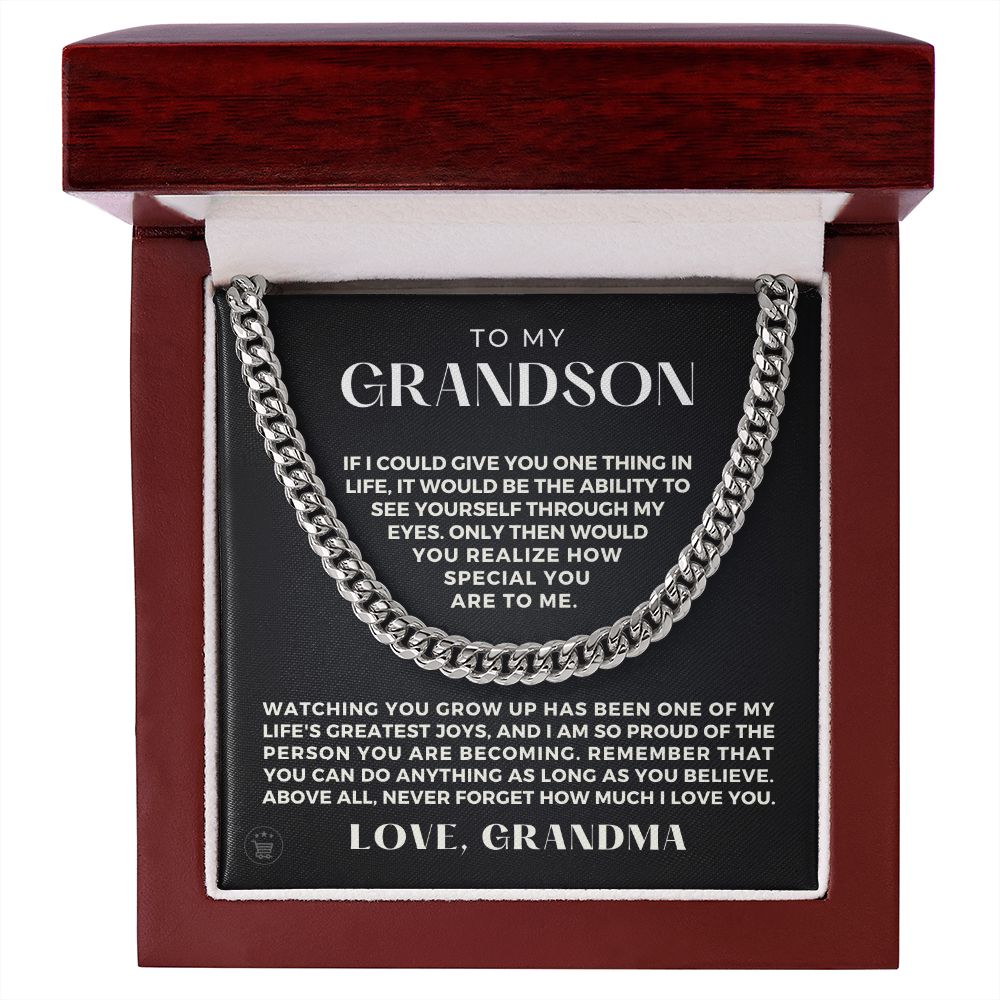 Grandson Gift from Grandma | Special Cuban Link Chain 0601T4