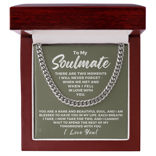 Soulmate Gift | Each Breath Cuban Link Chain 0571T2