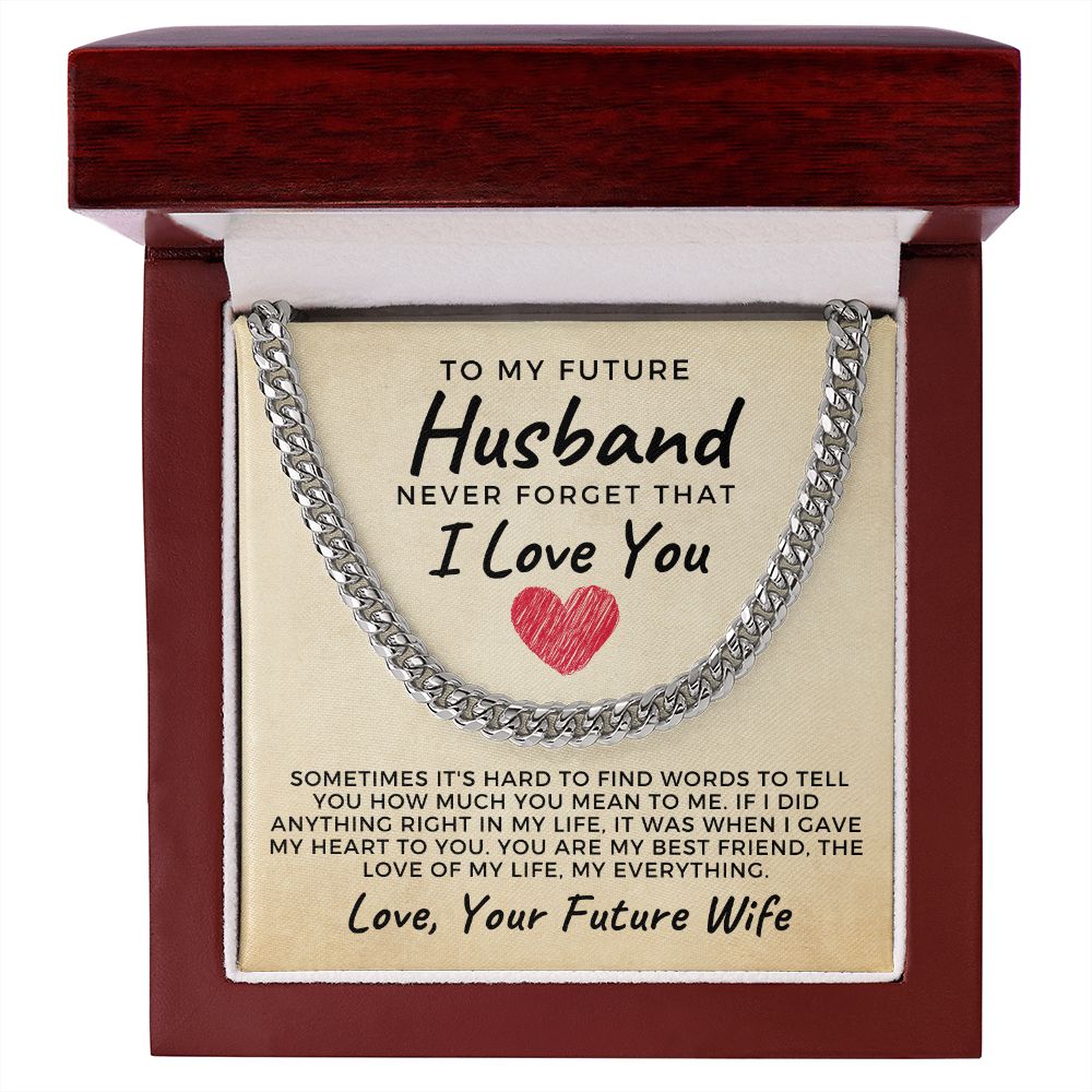 Soulmate Gift | Love Of My Life Cuban Link Chain 0771T10C