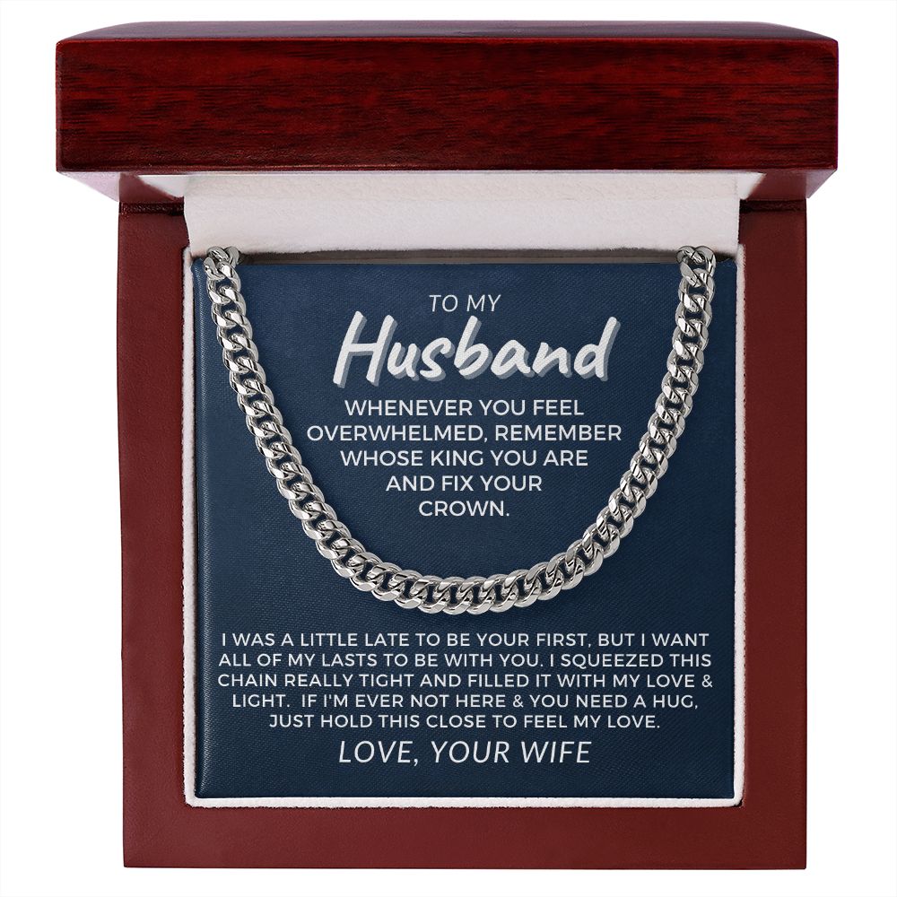 Gift For Husband | My Love Cuban Link Necklace 0782T11C