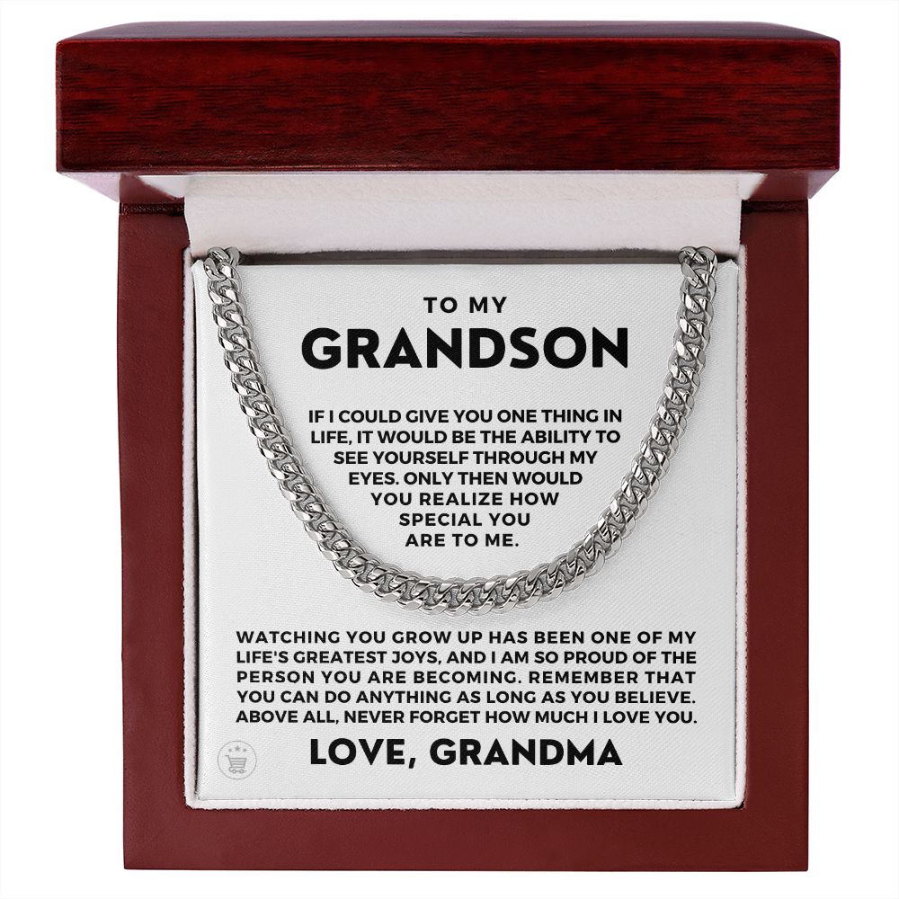 Grandson Gift from Grandma | Special Cuban Link Chain 0601T2