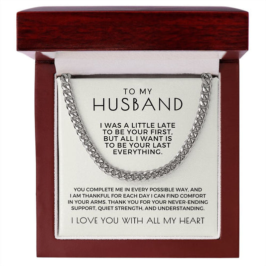 Gift For Husband | Last Everything Cuban Link Chain 0696T3