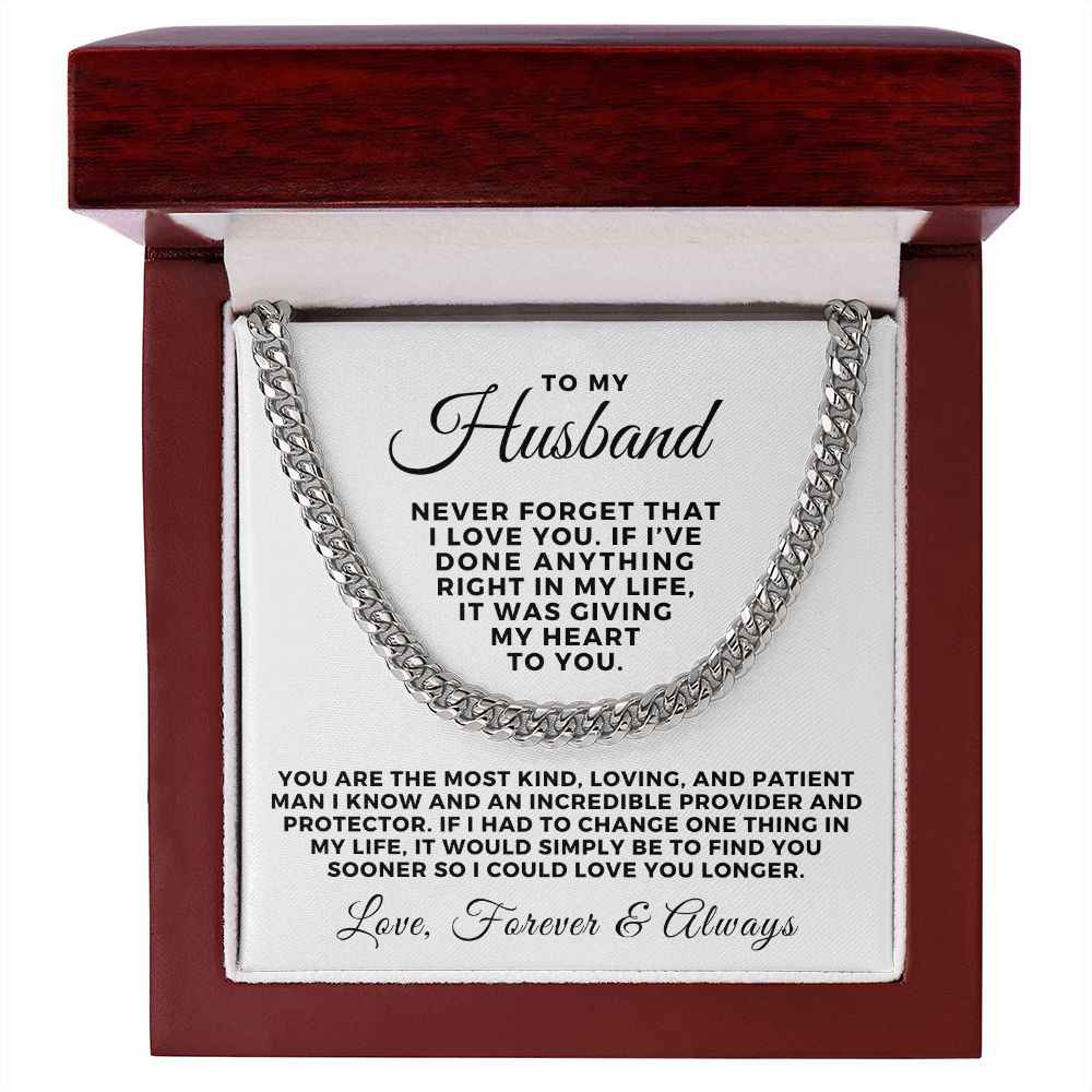 Gift For Husband | One Thing Cuban Link Chain 0711T2