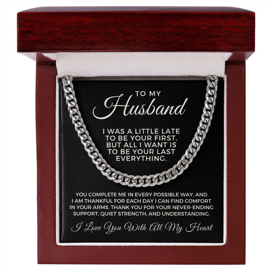 Gift For Husband | Last Everything Cuban Link Chain 0696T5