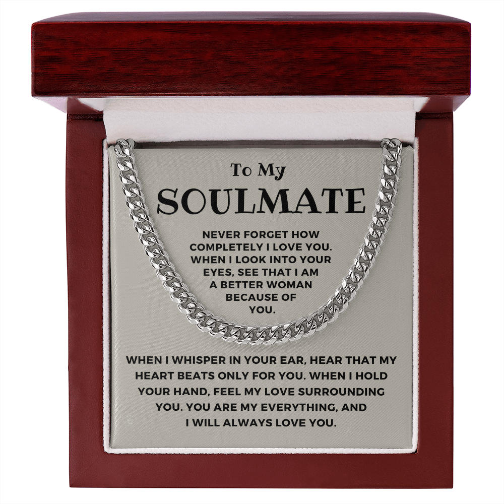 Soulmate Gift | When I Cuban Link Chain 0569T1