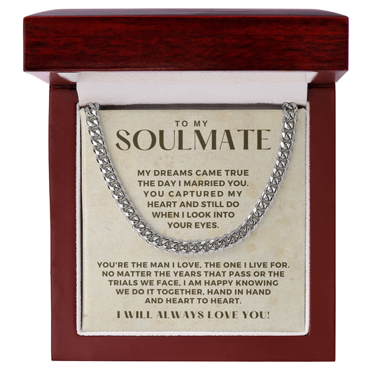Soulmate Gift | I Live For Cuban Link Chain 0568T8