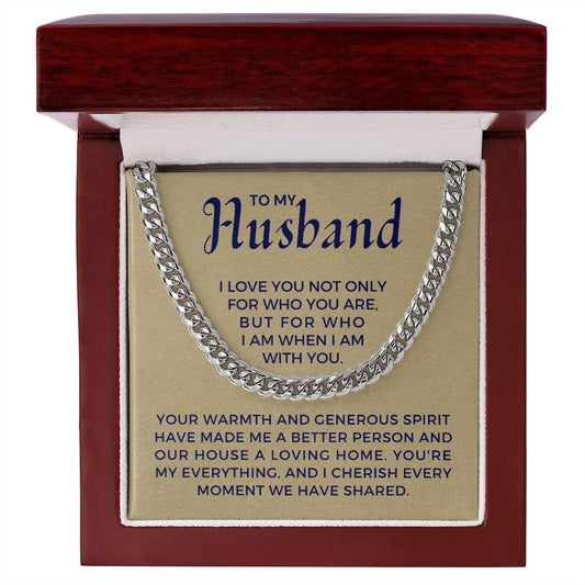 Gift For Husband | My Everything Cuban Link Chain 0698T9
