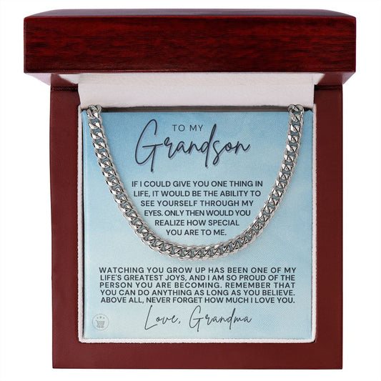 Grandson Gift from Grandma | Special Cuban Link Chain 0601T10