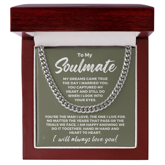 Soulmate Gift | I Live For Cuban Link Chain 0568T2