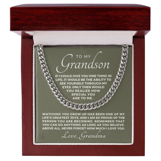 Grandson Gift from Grandma | Special Cuban Link Chain 0601T8