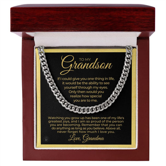 Grandson Gift from Grandma | Special Cuban Link Chain 0601T11