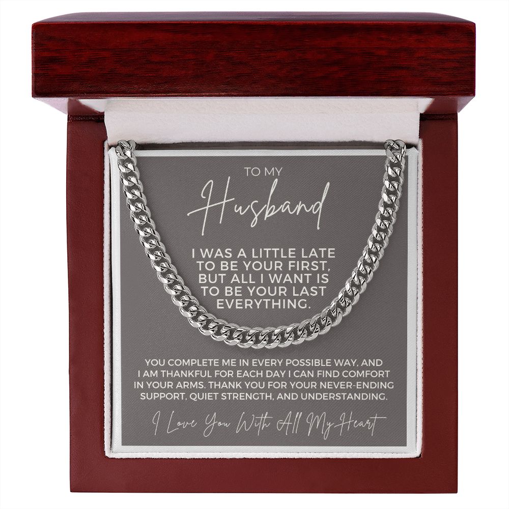 Gift For Husband | Last Everything Cuban Link Chain 0696T12