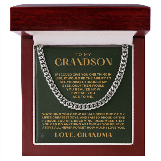 Grandson Gift from Grandma | Special Cuban Link Chain 0601T13
