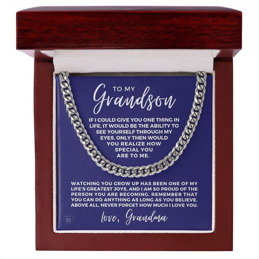 Grandson Gift from Grandma | Special Cuban Link Chain 0601T6