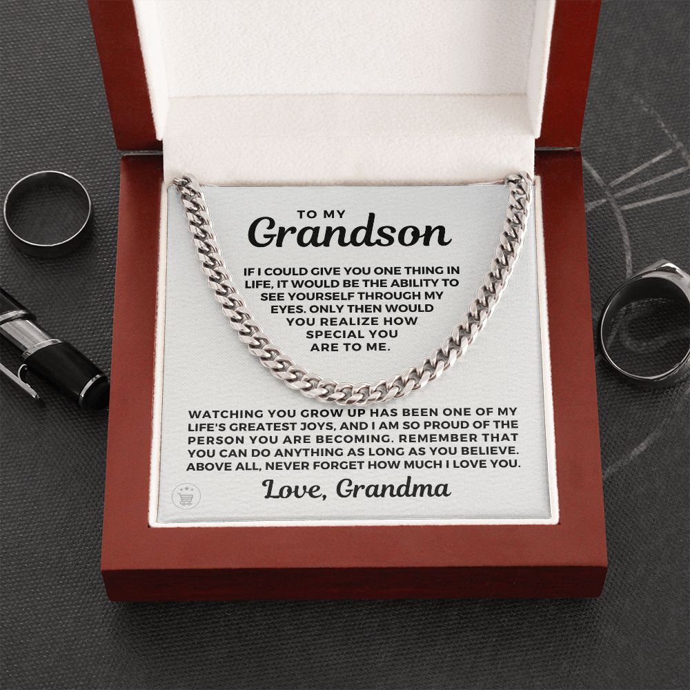 Grandson Gift from Grandma | Special Cuban Link Chain 0601T1