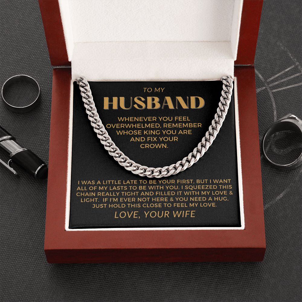 Gift For Husband | My Love Cuban Link Necklace 0782T6C