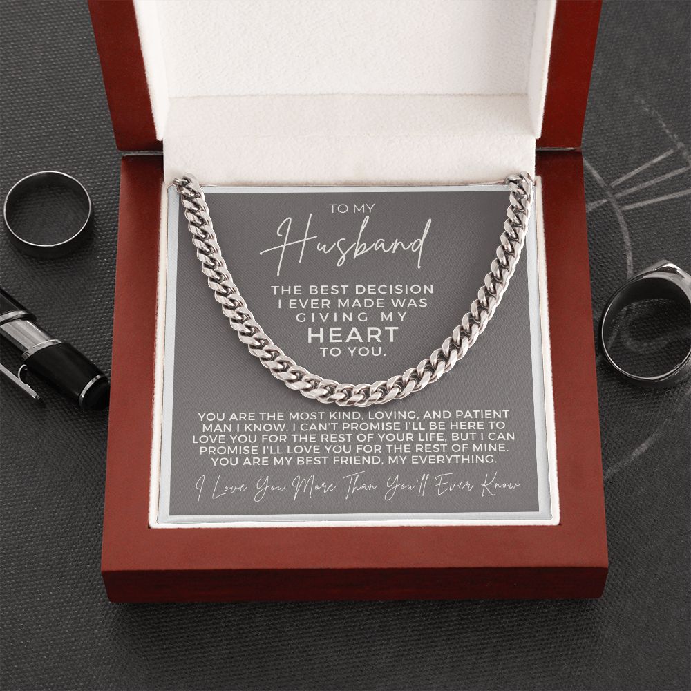 Gift For Husband | Promise Cuban Link Chain 0692T12
