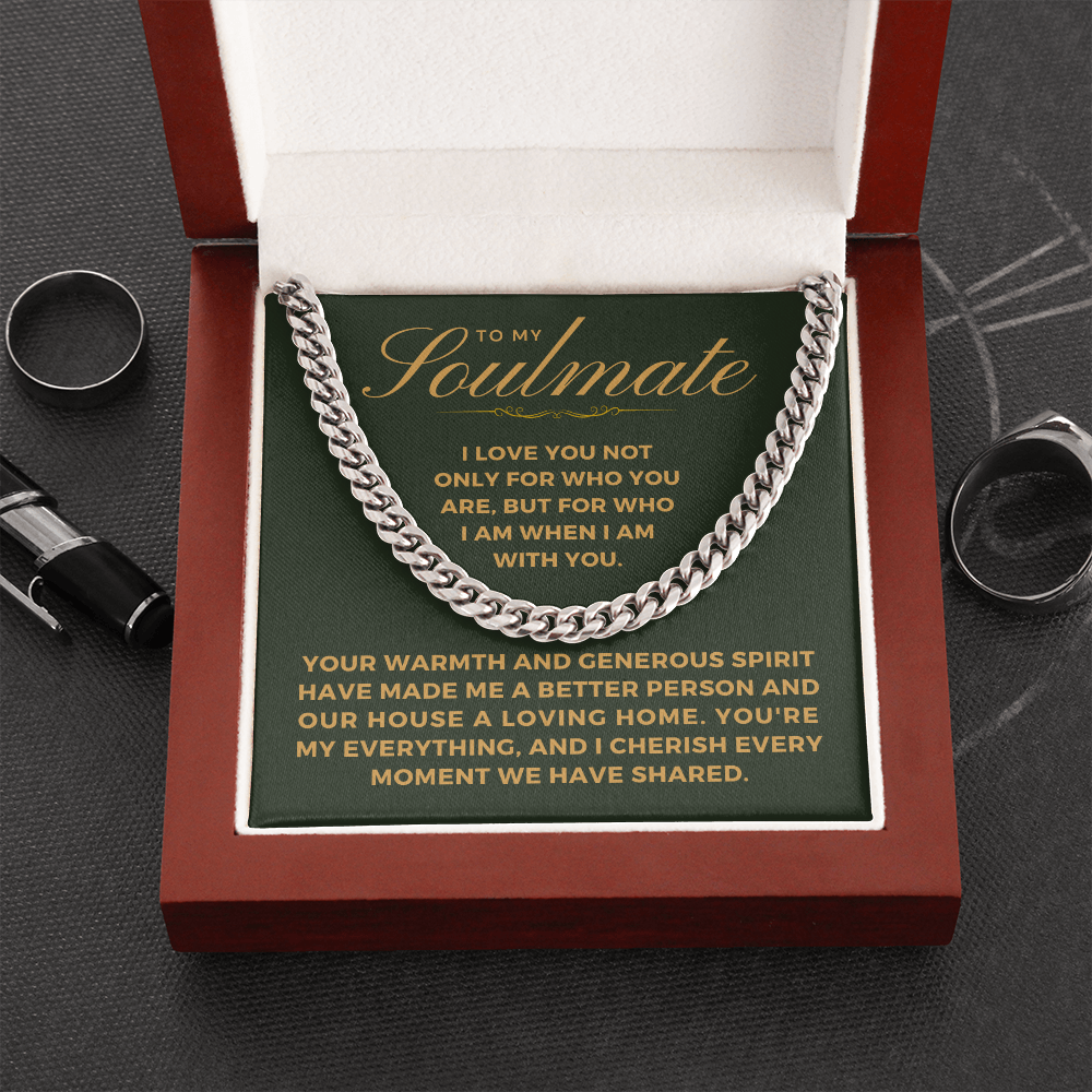 Soulmate Gift | My Everything Cuban Link Chain 0567T9