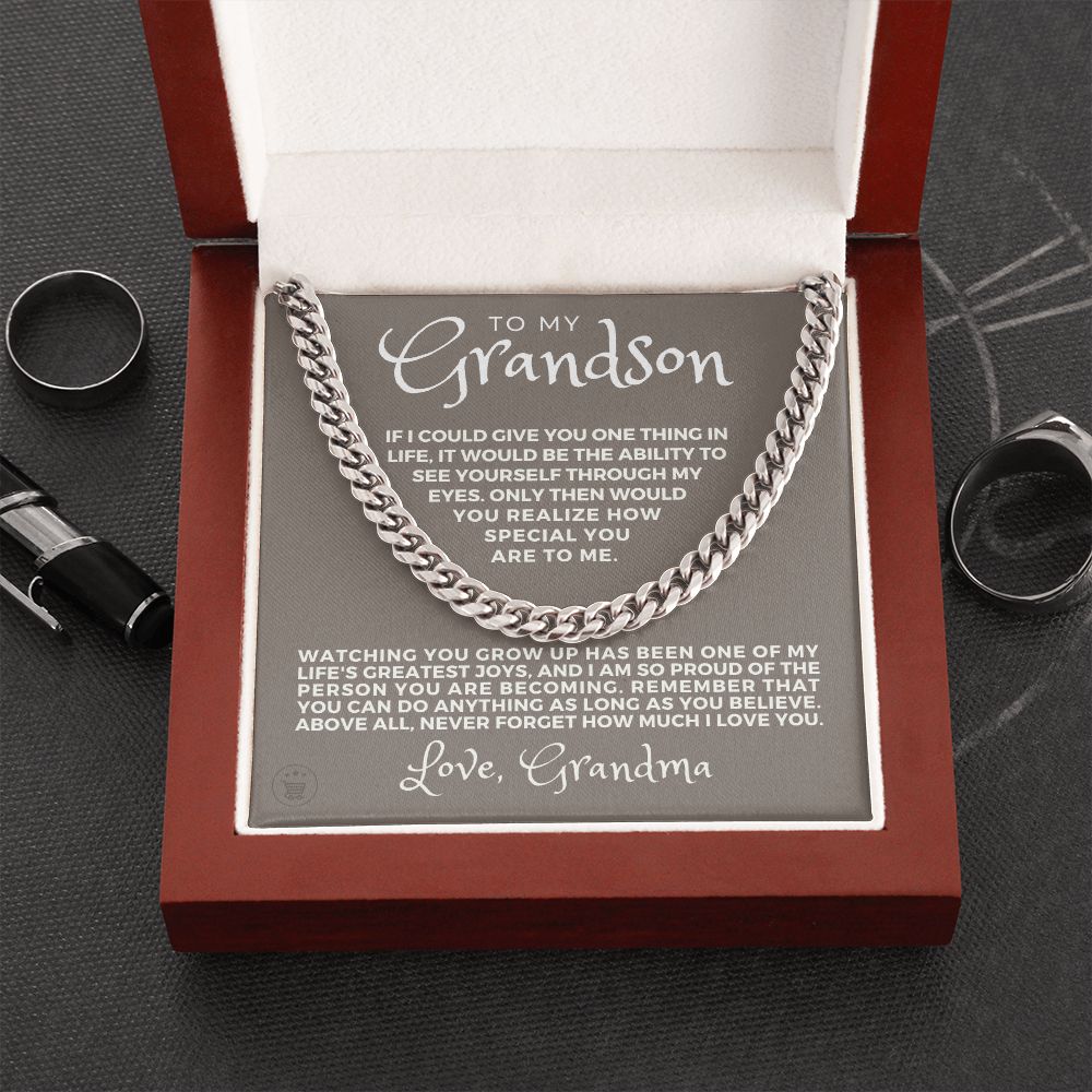 Grandson Gift from Grandma | Special Cuban Link Chain 0601T7