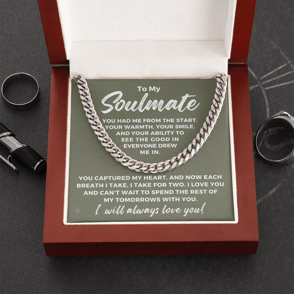 Soulmate Gift | Each Breath Cuban Link Chain 0573T2