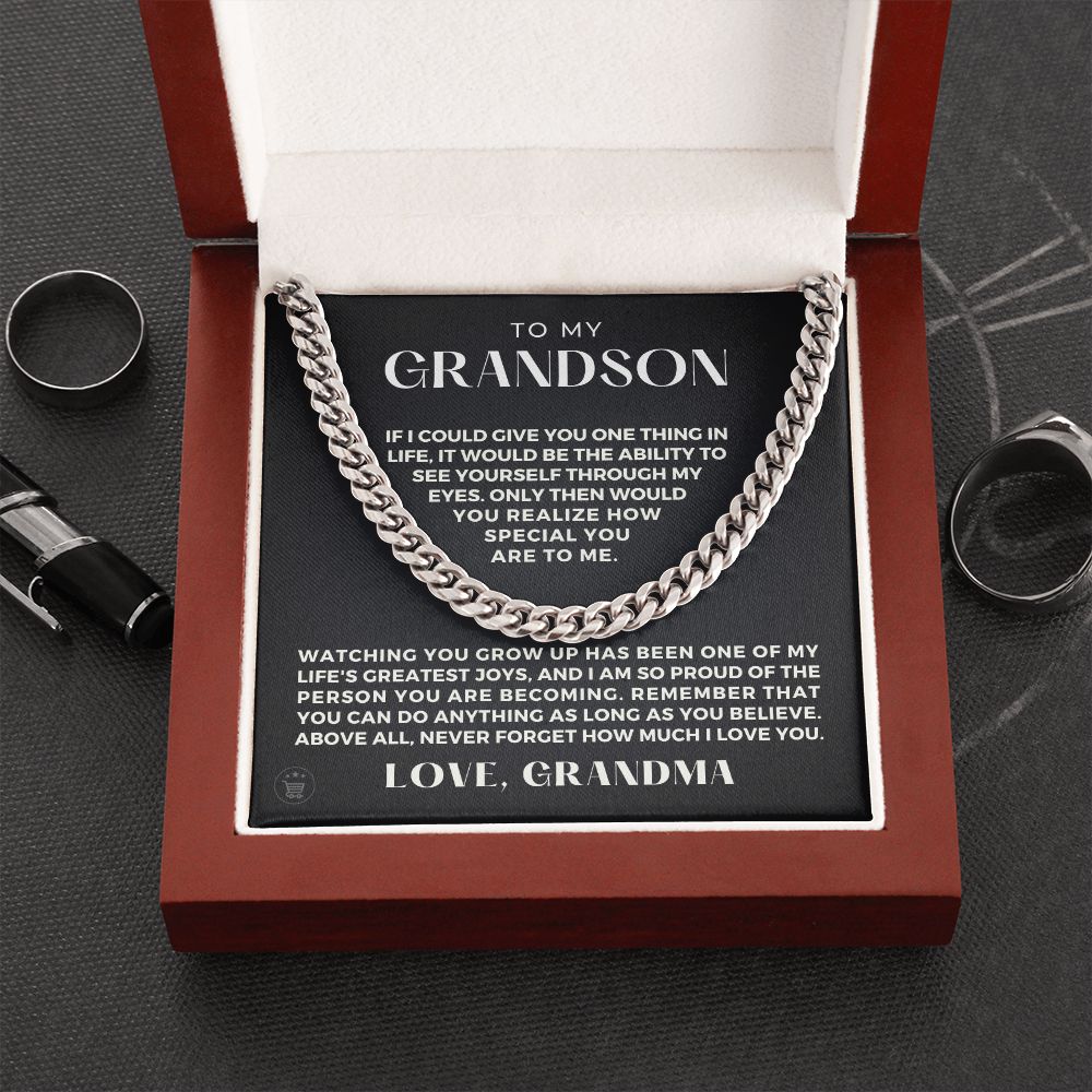 Grandson Gift from Grandma | Special Cuban Link Chain 0601T4