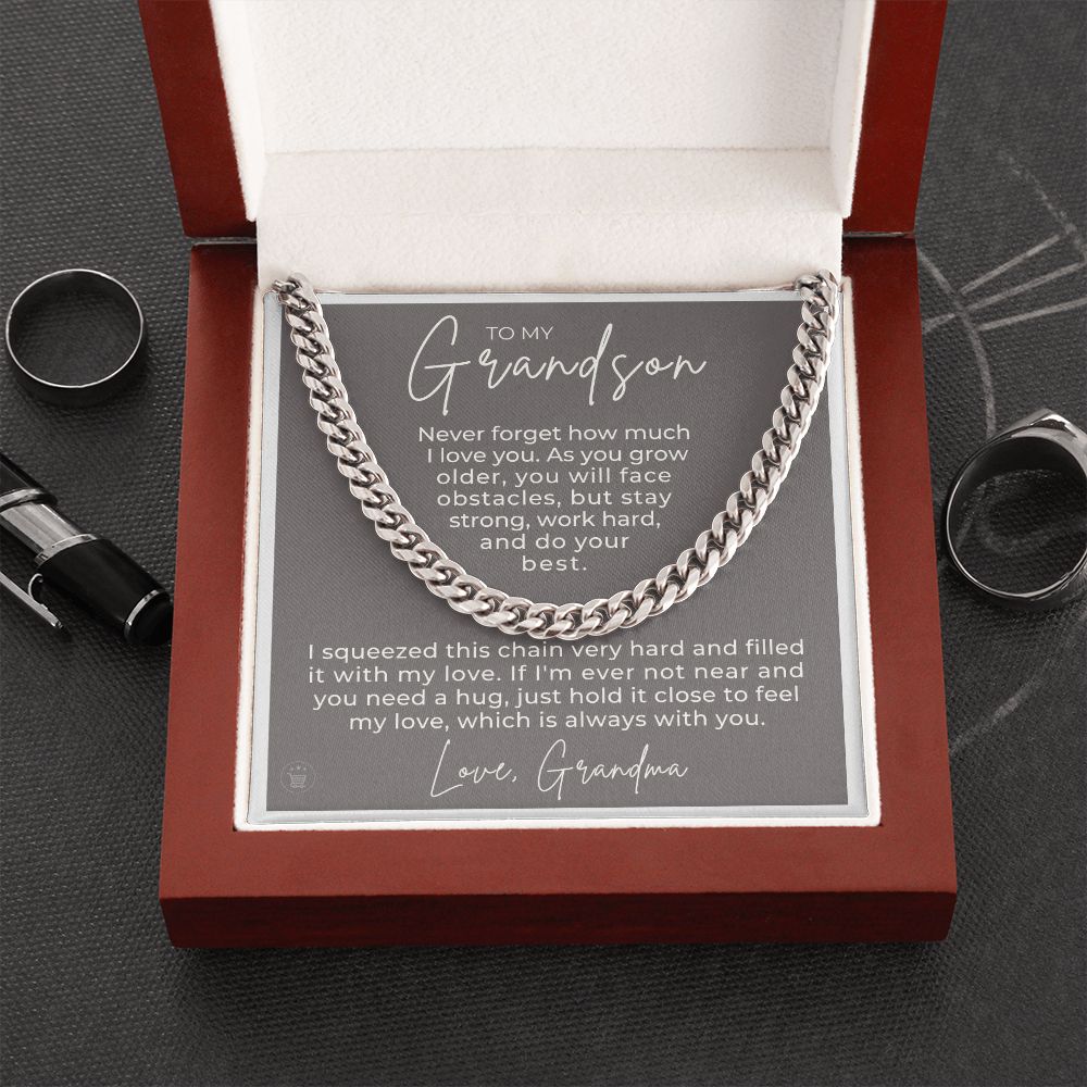 Grandson Gift from Grandma | Best Things Cuban Link Chain 0614T12