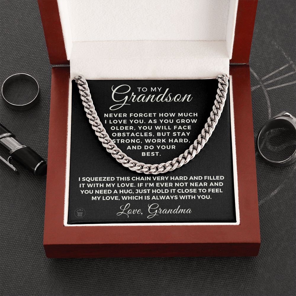 Grandson Gift from Grandma | Best Things Cuban Link Chain 0614T5