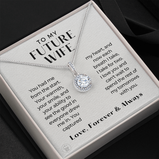 Future Wife, Future Mrs. Gift | Each Breath Necklace 0482T6