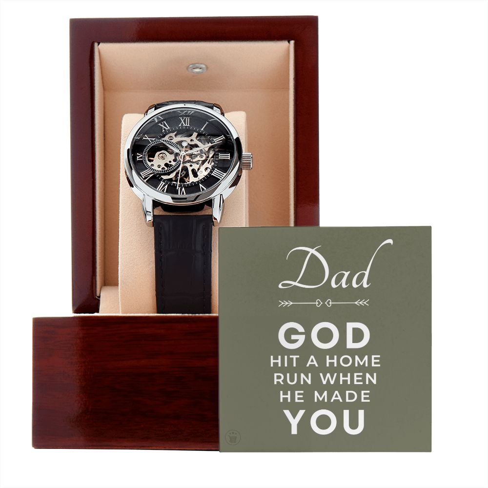 Gift For Dad | Home Run Men's Watch 0667T10