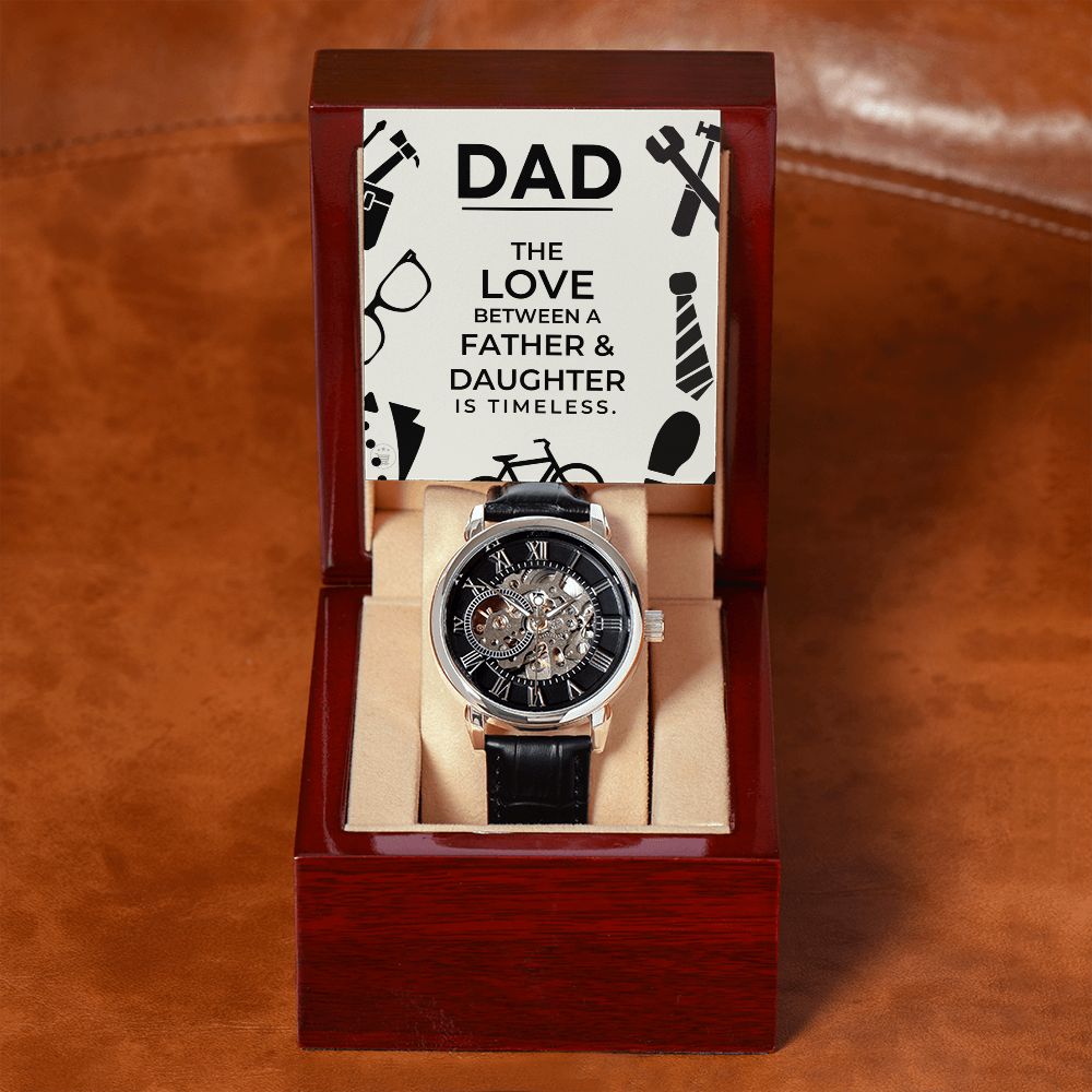 Gift For Dad From Daughter | Father and Daughter Men's Watch 0670T4