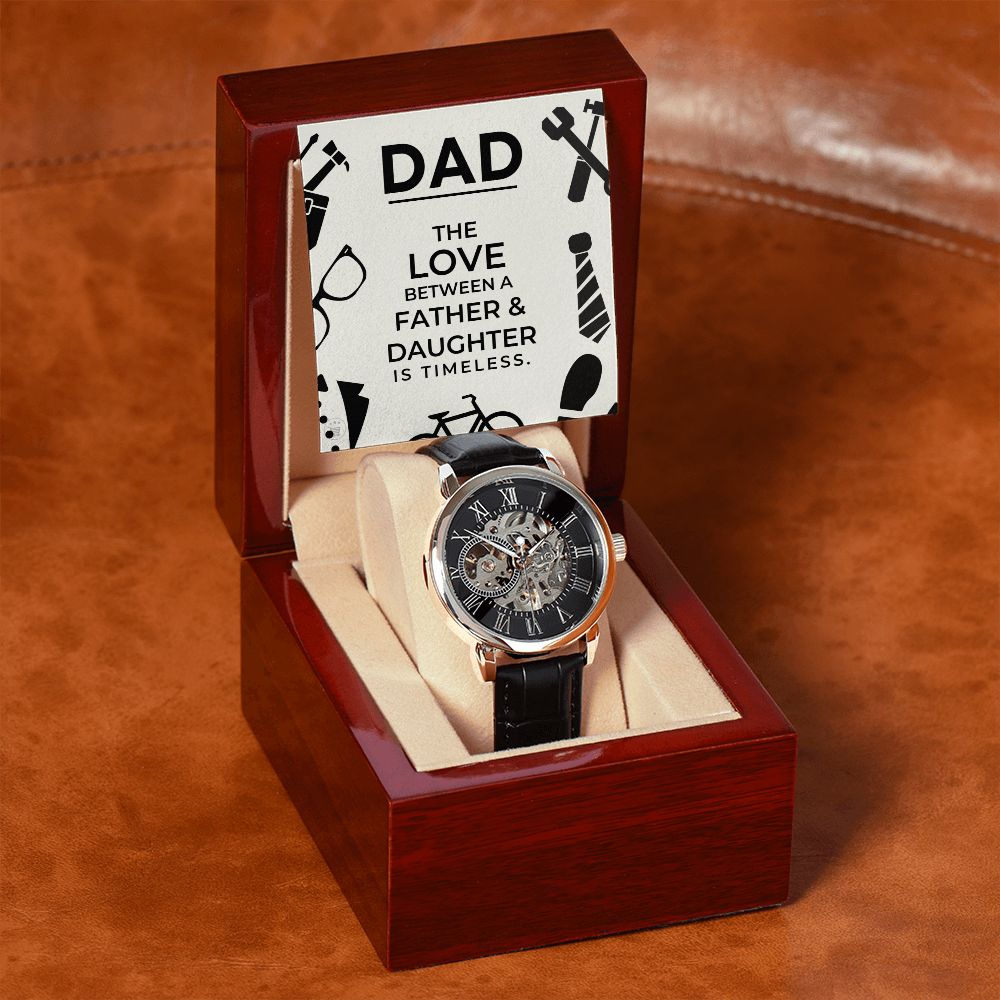 Gift For Dad From Daughter | Father and Daughter Men's Watch 0670T4