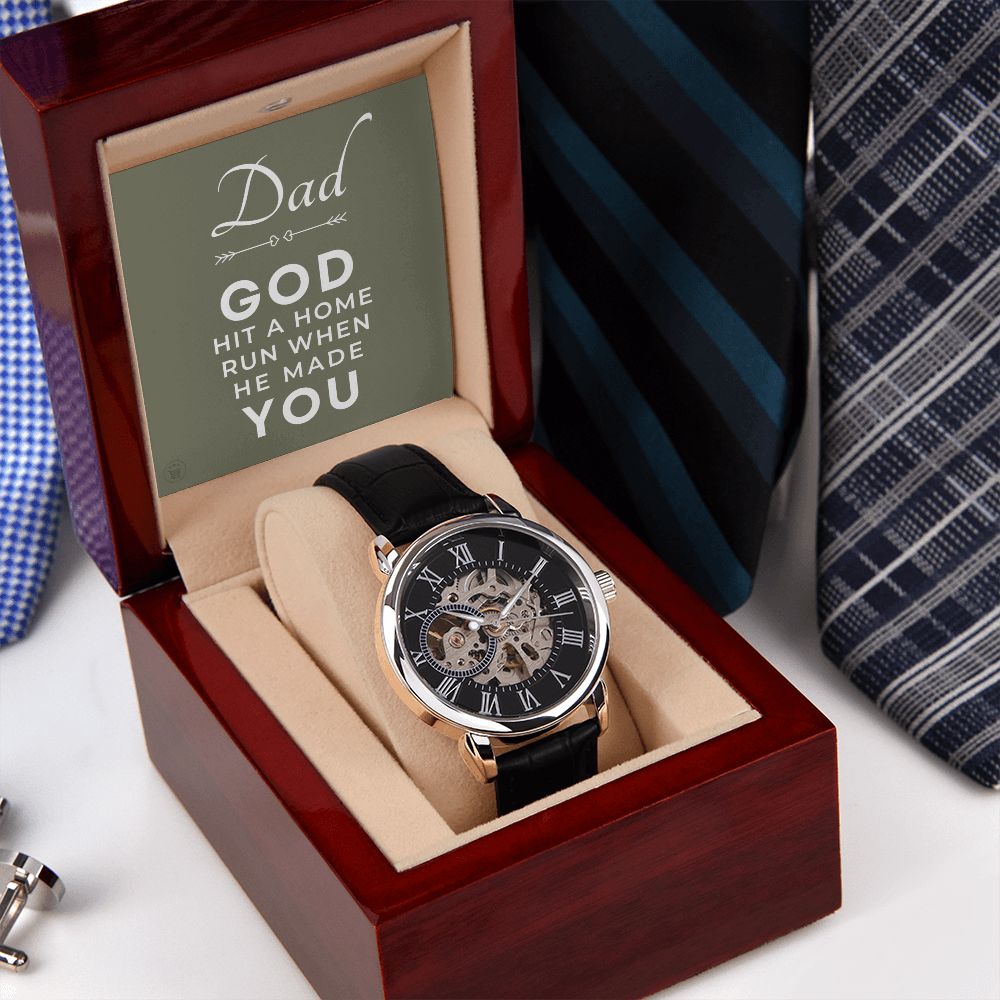 Gift For Dad | Home Run Men's Watch 0667T10