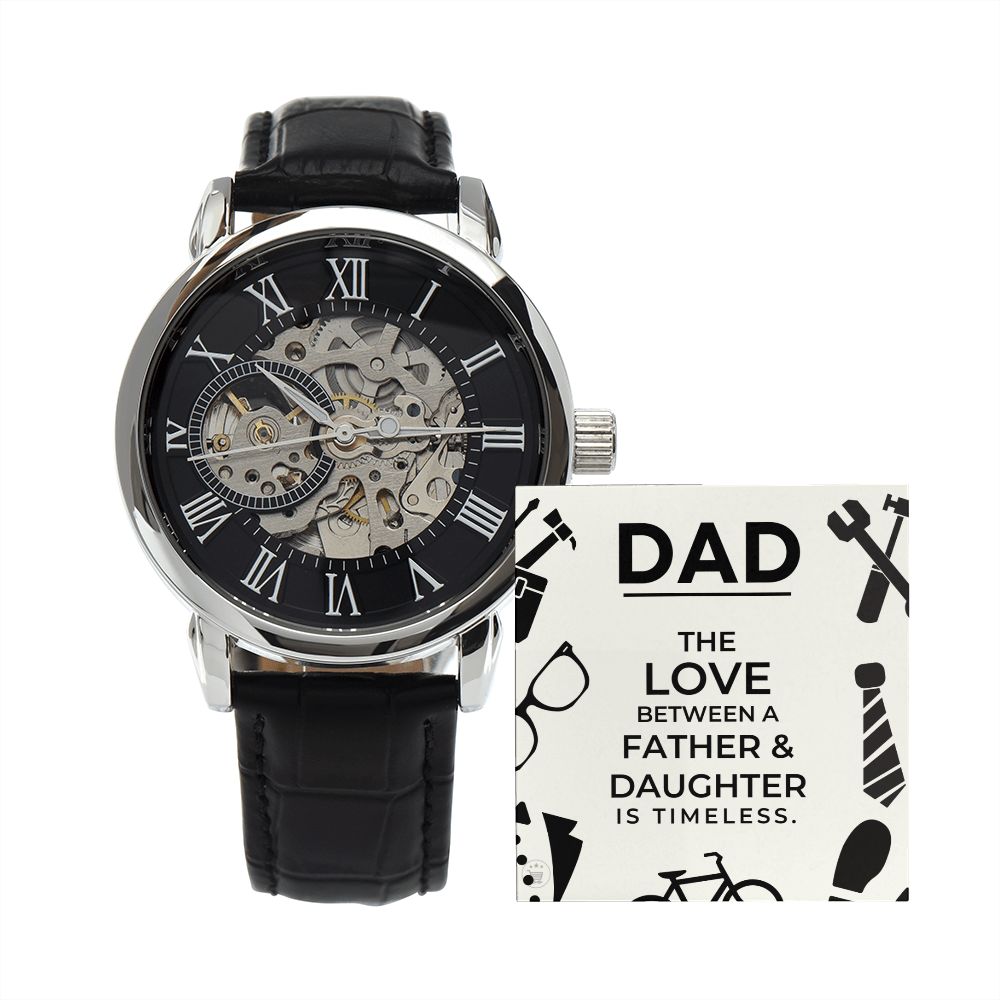 Gift For Dad From Daughter | Father and Daughter Men's Watch 0670T4