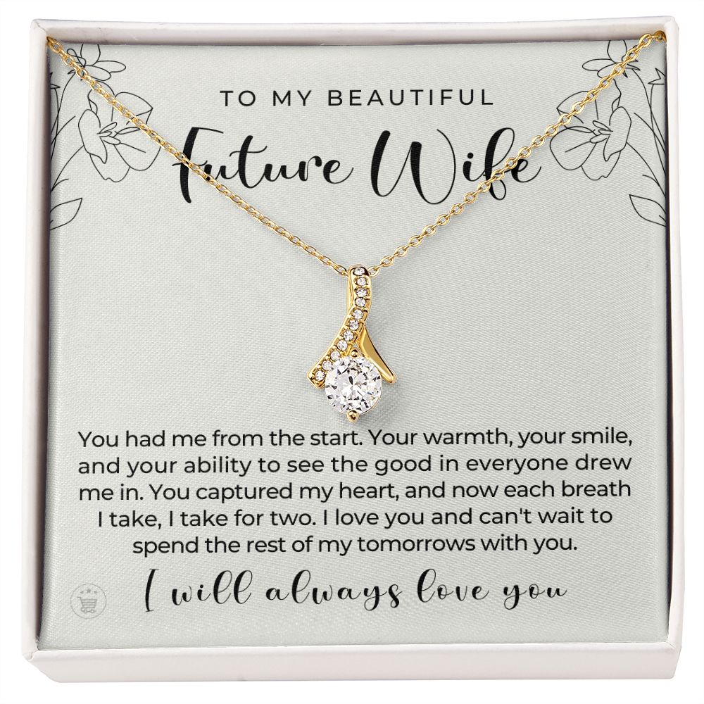 Future Wife, Mrs. Gift | Each Breath Necklace 0641T8