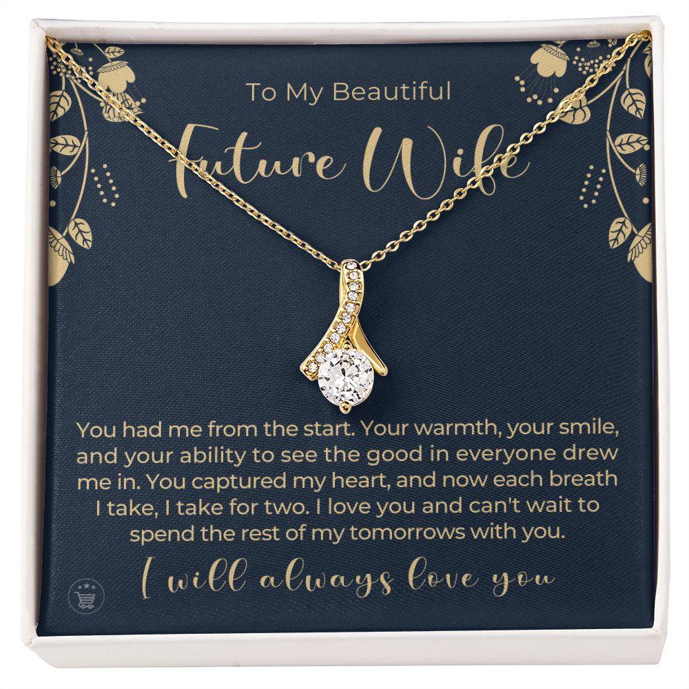 Future Wife, Mrs. Gift | Each Breath Necklace 0641T9