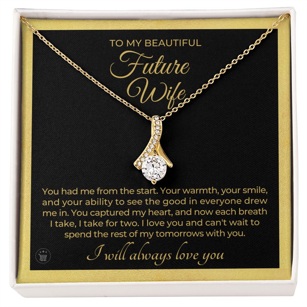 Future Wife, Mrs. Gift | Each Breath Necklace 0641T6