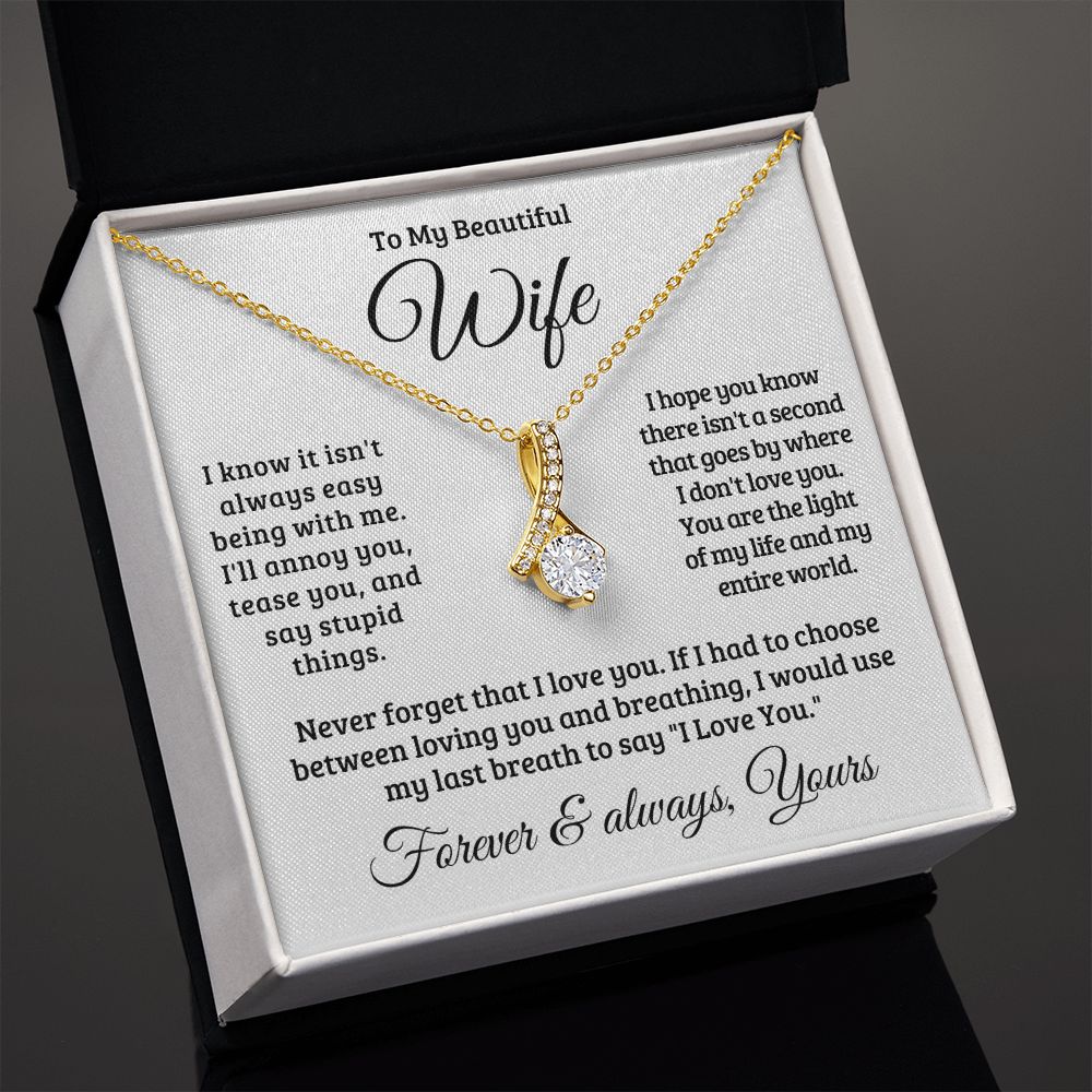 Gift For Wife | Never Forget That I Love You Necklace 0741T1A