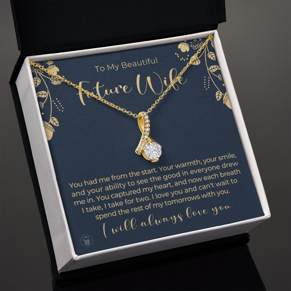 Future Wife, Mrs. Gift | Each Breath Necklace 0641T9