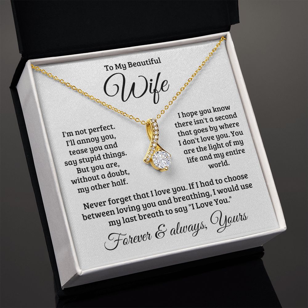 Gift For Wife | Never Forget That I Love You Necklace 0740T1A