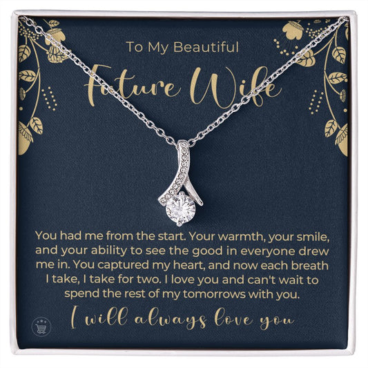 Future Wife, Mrs. Gift | Each Breath Necklace 0641T9