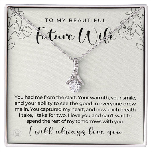 Future Wife, Mrs. Gift | Each Breath Necklace 0641T8