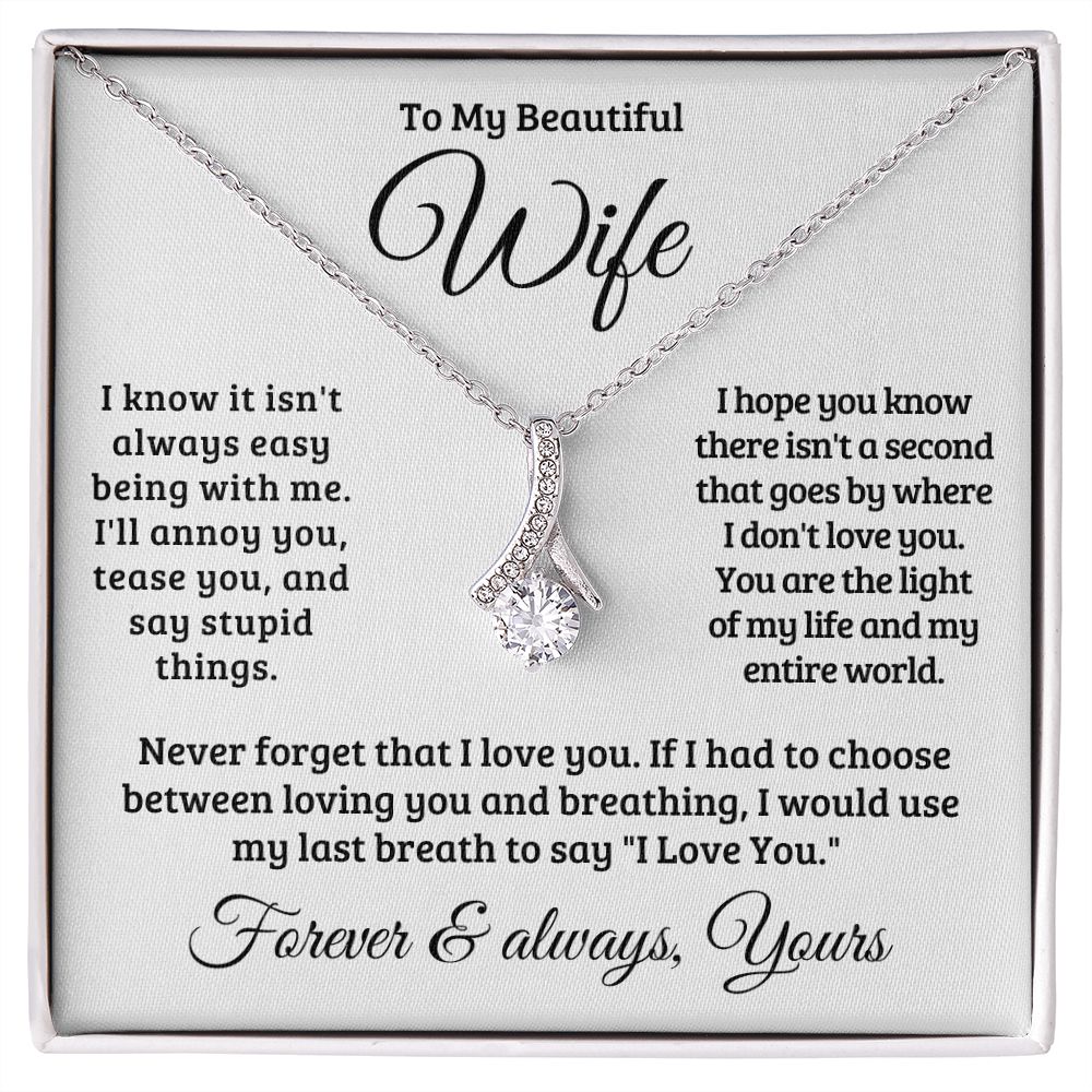 Gift For Wife | Never Forget That I Love You Necklace 0741T1A